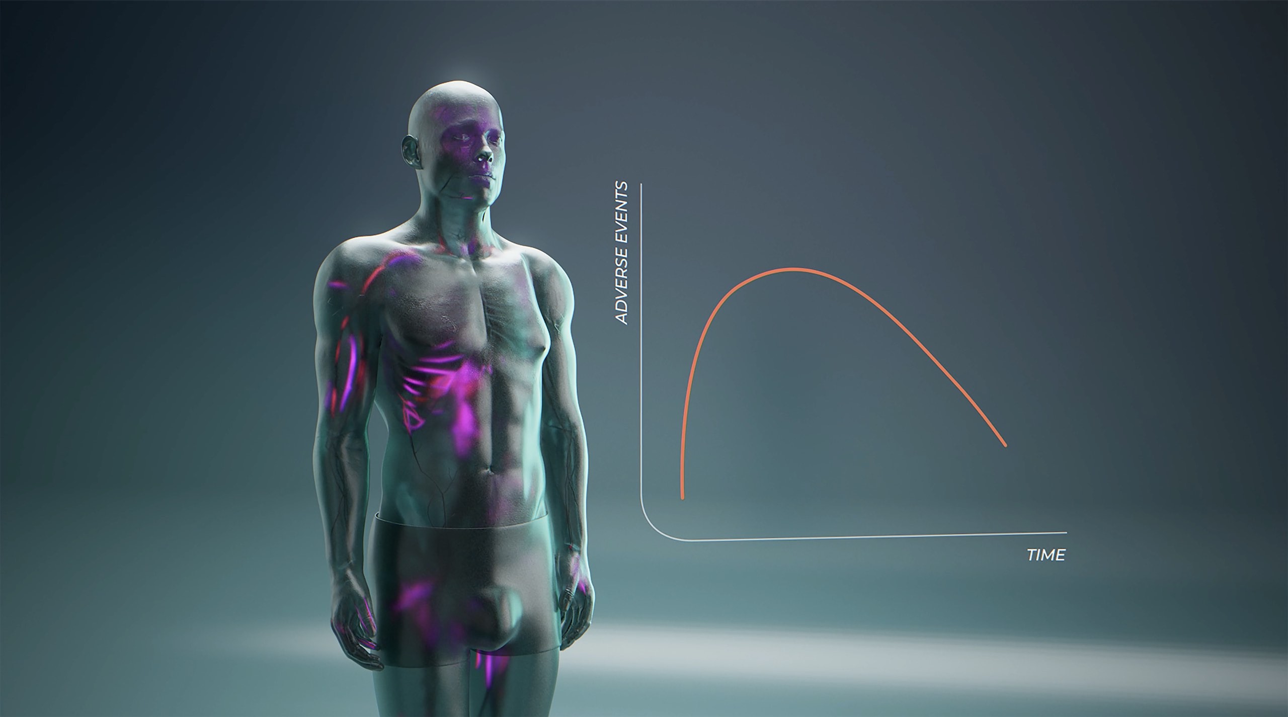 3d animation of Transparent body with drugs and their adverse events over time.jpg